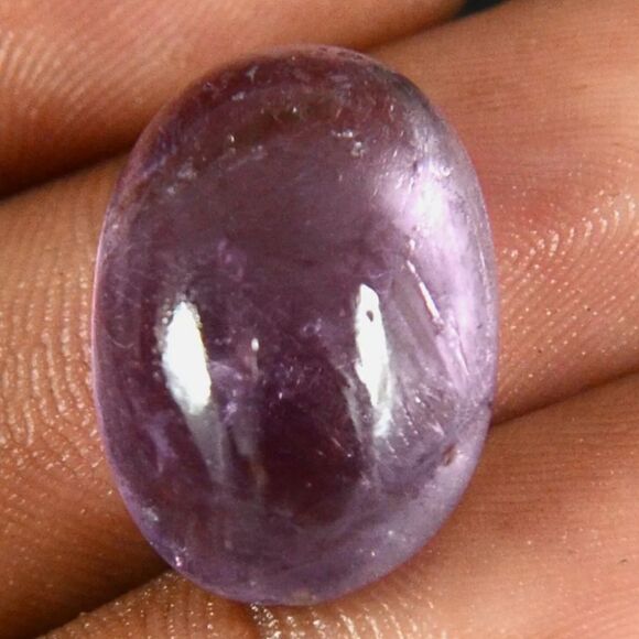 20.40 Carat Natural African Purple Amethyst Oval Cabochon Polished Gemstone - Picture 1 of 3